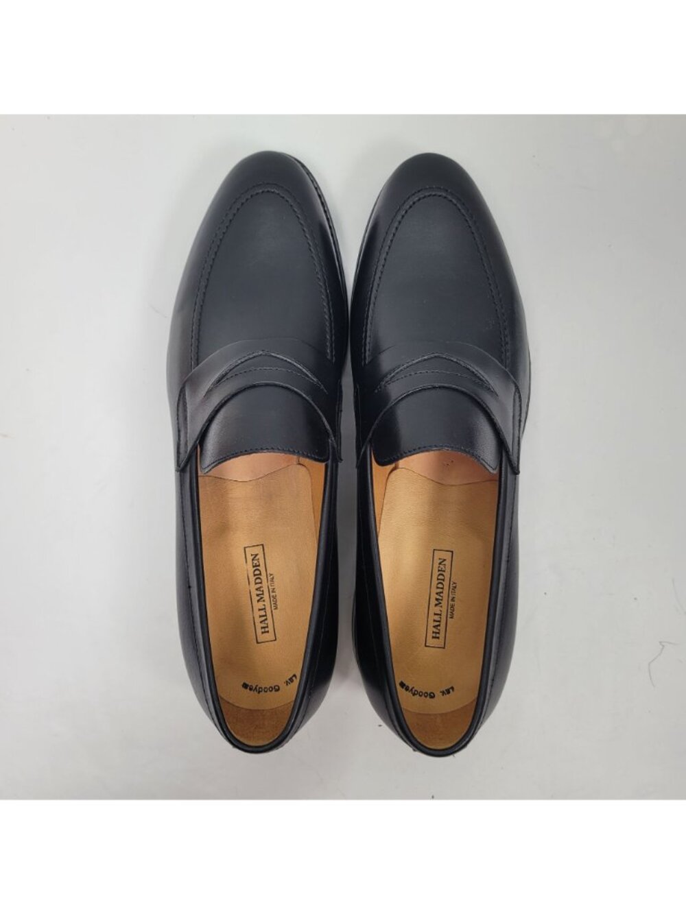 Hall Madden Men's Penny Loafer Dress Shoes Made in Italy US Size 10.5 EU 43.5 - Picture 5 of 8